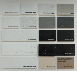 Próbki z konglomeratu kwarcowego TechniStone